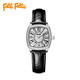 Folli Follie芙麗芙麗手表酒桶形石英女表鑲鉆貝母盤(pán)手表女 黑色