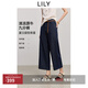 LILY2025夏新款女裝復古寬松百搭通勤顯瘦九分牛仔褲直筒褲休閑褲 419牛仔藍 M