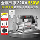 百年巨馬車載充氣泵12V220V60V72V車家用雙缸汽車用電動(dòng)高壓大功率打氣泵 金屬超級(jí)泵220V+包、管、氣壓表