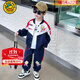 G.DUCKKIDS童裝聯(lián)名奧特曼男童套裝春秋帥氣小男孩衣服兒童外套運動(dòng)裝兩件套 藏青色 120 cm