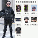 啟旨兒童迷彩服套裝短袖夏季軍訓(xùn)服全套童裝夏令營(yíng)幼兒園小學(xué)生訓(xùn)練服 黑鷹長(zhǎng)袖（七件套） 130