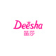 笛莎（DEESHA）女童2023夏娃娃領(lǐng)連衣裙33232C910粉印花130