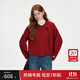 范思藍恩東方簡(jiǎn)奢風(fēng)新中式盤(pán)扣短款雙面呢大衣2024冬裝新款毛呢外套14258 正紅色 M