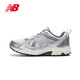 NEW BALANCENB410系列男女鞋休閑舒適運動跑步鞋 MT410KM5 白色/銀色 鞋楦寬度2E 42.5 (腳長27cm）