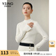 衣香麗影白色半高領(lǐng)針織衫女新款早打底衫羊毛上衣新復古回潮 米色 M