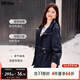 MsShe搖粒絨軟殼外套大碼女裝2025秋冬胖mm新款顯瘦寬松加厚加肥加大女 藏青藍(lán)色現(xiàn)貨 3XL