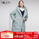 G2000女裝 新款 簡(jiǎn)約羽絨服中長(cháng)款羽絨服外套 灰綠色 L /38