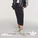 adidas adicolor復古穿搭針織修身半身裙女裝阿迪達斯官方三葉草 黑色   L