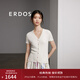 ERDOS 春夏V領(lǐng)四平短袖可機(jī)洗針織衫修身顯瘦甜美女真絲上裝 白 XL 170/92A