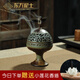 東方泥土 陶瓷仿古盤(pán)香香爐擺件創(chuàng  )意家居居室復古檀香香薰爐博山爐 D36-01B 博山爐