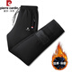 皮爾卡丹（pierre cardin）七夕情人節(jié)禮物休閑褲男秋冬款休閑長褲男士褲子保暖褲加厚棉褲