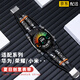 添賦適用華為手表表帶WATCH5 GT6/5/4 GT3 2PRO表帶  榮耀GS3i小米color s3 S2 三星VIVO一加真皮手表 黑色+皮繩 華為GT5/4/ECG/保時(shí)捷46MM-22MM