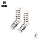 Happy Socks【新品】Happy Socks白色襪子中筒襪堆堆襪襪子女ins潮 隨機符號 1雙 M 36-40