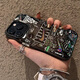 杜梵納 涂鴉皮卡丘磁吸適用蘋果15手機殼14plus新款13潮牌iPhone12個性11promax情侶防摔硅膠全包保護套 黑色【磁吸殼】彩色鉤 iPhone 15