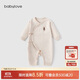 babylove新生兒連體衣春秋款純棉和尚服嬰兒衣服初生兒寶寶彩棉哈衣爬服
