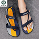 啄木鳥(niǎo)拖鞋男人字拖夏季外穿2026新款潮流個(gè)性男士涼鞋沙灘戶(hù)外運動(dòng)兩用 深藍 40