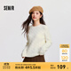 森馬（Semir）森柔毛衫|毛衣女圓領(lǐng)純色打底衫簡約休閑冬季溫柔系絞花百搭 奶白10501 L