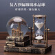 迪普爾情人節(jié)水晶球音樂盒八音盒沙漏桌面裝飾擺件帶燈光送朋友生日禮物 金色【沙漏+音樂底座+燈光】