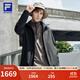 FILA 斐樂(lè )官方男士三合一沖鋒衣兩件套25冬新款健身運動(dòng)保暖連帽外套 深黑-BK L 175/96A/L