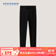舒雅（Schiesser）女士三層加厚真絲桑蠶絲填充保暖內衣長(cháng)褲E0/24455Y 黑色 L 【60-65公斤】