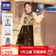 羅蒙馬面裙中國風(fēng)春夏漢服女童套裝演出服 瑾瑜織金馬面裙三件套 130