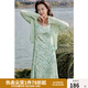 獨束大碼女裝長(cháng)袖開(kāi)衫2025夏季新款短款顯瘦針織衫氣質(zhì)通勤上衣 綠色 L （尺碼：2）