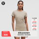 lululemon丨All It Takes 女士運動 T恤 *羅紋Nulu? LW3GV0S 橡木棕 S /6