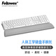 范羅士（Fellowes）鼠標(biāo)墊護(hù)腕 人體工學(xué)腕托鍵盤托 筆記本電腦辦公鼠標(biāo)手碗托掌托 柔軟硅膠橡膠無異味可水洗 I-Spire鍵盤墊【魅影灰】 人體工學(xué)