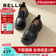 百麗（Belle）百搭牛津鞋女通商場(chǎng)同款通勤厚底小皮鞋B1Q1DCM4預售 黑色 38 (240mm)