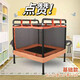 兒童蹦蹦床家用室內(nèi)方形寶寶小孩跳跳床家庭彈跳床帶護(hù)網(wǎng)5到10歲 家用橘色 基礎(chǔ)蹦床基礎(chǔ)款