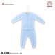 PEPEMAMA嬰兒連體衣春秋四季A類(lèi)打底衣服（如果用放大鏡眼光看慎拍） 舒絨好棉分體套裝秋衣秋褲套藍色 73cm