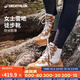 迪卡儂女士冬季防水保暖徒步鞋東北戶外雪地靴雪地鞋SH500 淺白堊灰 38