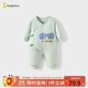 童泰（TONGTAI）嬰兒蝴蝶衣冬季純棉夾棉初生寶寶連體衣新生兒哈衣爬服綠色66cm