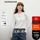 紅袖顯瘦收腰T恤2025秋季新款女裝【無(wú)齡】系列字母印花圓領(lǐng)百搭上衣 本白001 M