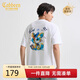 卡賓精致繡花T恤25夏季生動(dòng)有趣色彩豐富 米白色12  XL /180/52 