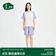 松山棉店小輕松睡衣套裝莫代爾棉女春夏季薄款短袖情侶家居服男士 女士-紫色 L （女士165，男士175）