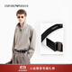 EMPORIO ARMANI/阿瑪尼官方旗艦【禮物】新款男士商務(wù)通勤板扣腰帶寬3.5CM秋冬 84372-黑色-板扣