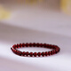 GJXBP小顆粒石榴石手鏈女酒紅珠水晶手串單圈輕奢手飾禮物情侶手鏈 4毫米石榴石 16cm