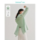 茵曼（INMAN）萊賽爾薄荷曼波襯衣2024春秋女裝新款翻領(lǐng)落肩袖寬松百搭顯瘦上衣 豆綠 M