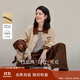 茵曼巴恩風(fēng)牛仔夾克外套2025秋女裝新款落肩袖上衣 古杏色 S