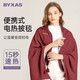 BYXAS百賽施發(fā)熱毯可水洗披肩蓋腿戶外家用辦公室午睡USB暖身毯 深紅色