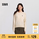 森馬（Semir）史努比系列毛衣女冬彩點(diǎn)含羊毛插肩袖繡花圓領(lǐng)套頭衫101724107025