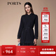 PORTS寶姿秋冬新品女裝縫制針織長(cháng)袖連衣裙SM9N014NCC148 黑色 M (6)