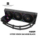 Thermalright(利民) Hyper Vision 360 ARGB BLACK 終越視界一體式水冷散熱器3.95英寸液晶屏 HV360 ARGB BLACK