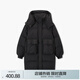 愛居兔冬季新款休閑時尚大口袋多色連帽羽絨服EWRAJ4N720A 黑色61 155/80A/S