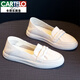 卡帝樂鱷魚（CARTELO）護(hù)士鞋女軟底透氣久站不累腳醫(yī)護(hù)小白鞋2025春秋新款孕婦豆豆單鞋