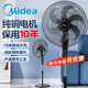 美的（Midea）電風扇落地扇20英寸家用商用工業6葉3檔可升降空氣循環扇強力大風力大功率工廠車間網吧 FS45-22N
