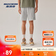 斯凱奇2025年夏季男寬松休閑舒適簡(jiǎn)約經(jīng)典百搭純色運動(dòng)短褲