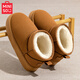 名創(chuàng)優(yōu)品（MINISO）厚底雪地靴女冬季加絨加厚2024新款防滑防水零下保暖東北棉鞋外穿 棕色【厚底加絨雪地靴】 36 (230mm) 【適合35碼】