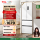 TCL 321升法式多門(mén)四開(kāi)門(mén)一級能效33分貝低音小戶(hù)型白色家用電冰箱國家補貼以舊換新風(fēng)冷無(wú)霜R321V5-D
